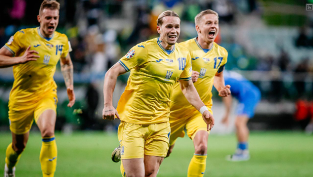Mudryk mencetak gol Ukraina untuk lolos ke Euro 2024