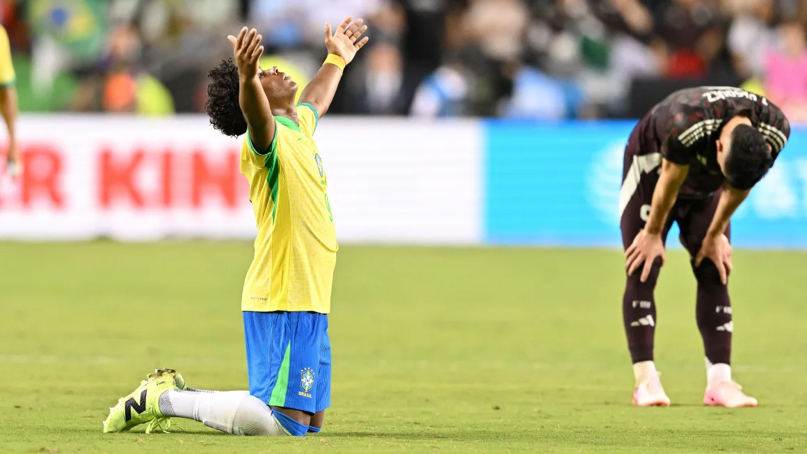 Endrick Pemain ajaib Brasil mencetak gol penentu kemenangan