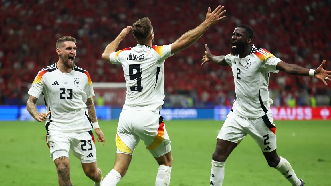 Jerman mencetak gol di menit-menit akhir untuk memuncaki Grup A di Euro 2024