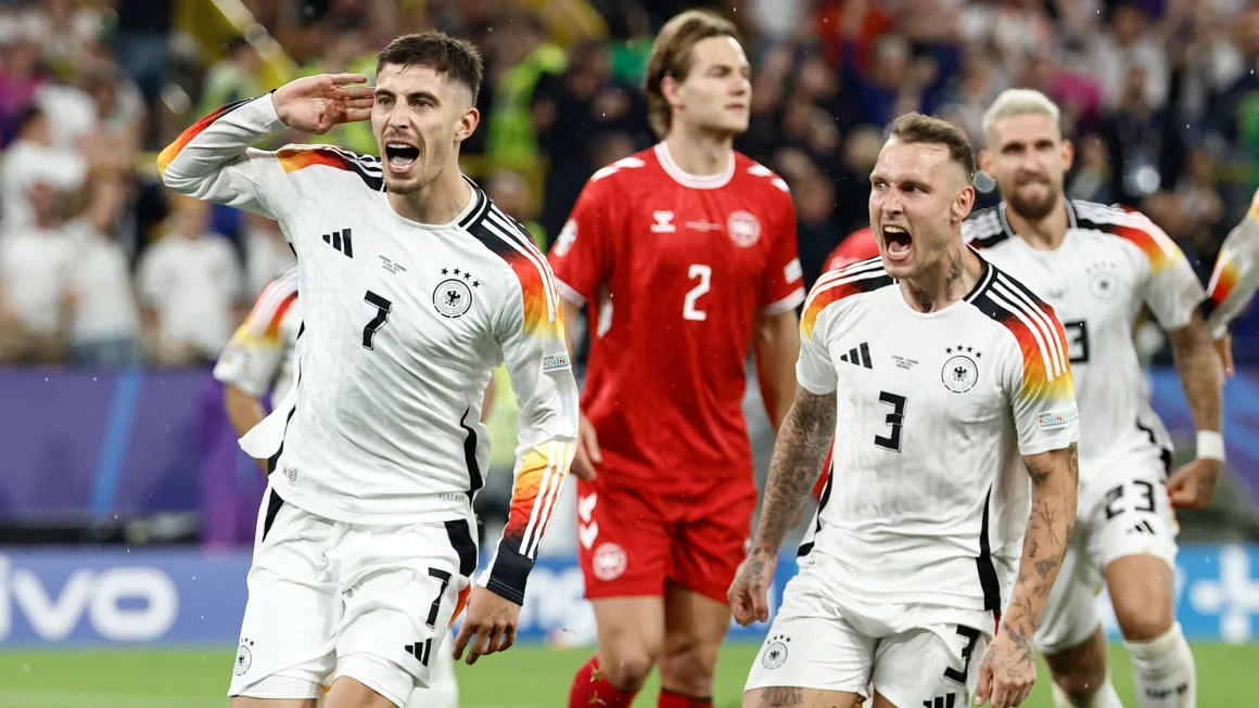 Jerman lolos ke perempat final Euro 2024 setelah menang 2-0 melawan Denmark
