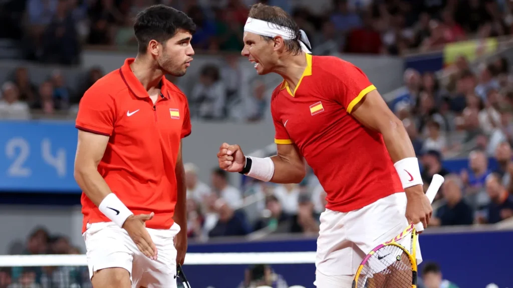 Momen Olimpiade: Rafael Nadal dan Carlos Alcaraz, aksi ganda tenis