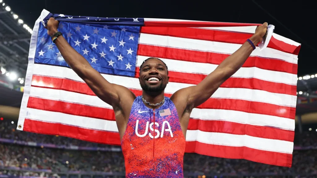 Noah Lyles meraih medali emas Olimpiade dalam lari 100 meter 