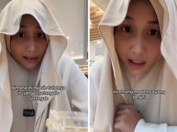 Viral Wanita Pakai Hijab Instan Mirip Valak